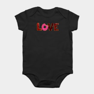 Love is Donuts Donut Lovers Baby Bodysuit